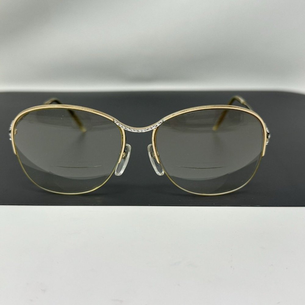 Logo Paris 12 644 000 Vintage Gold EYEGLASSES FRAMES 54 [] 15 125 Germany